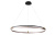 Люстра Crystal Lux FERNANDO SP88W LED D1000 COFFEE/BLACK
