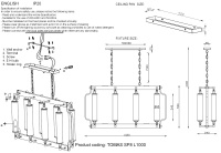 Люстра Crystal Lux TOMAS SP8 L1000 BRASS