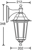 Настенный фонарь уличный PETERSBURG S 79802S W