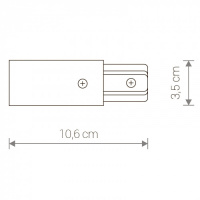 Питание боковое Profile Power End Cap 9463