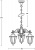 Уличный светильник подвесной PETERSBURG ECONOM 79870E/3 Bl