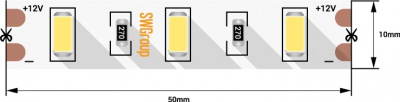 Светодиодная лента  SWG660-12-12-NW