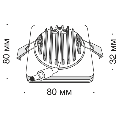 Встраиваемый светильник Maytoni DL303-L7W4K