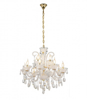 Хрустальная подвесная люстра Lumina Deco Eliza LDP 7028-8+4 WT