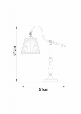 Интерьерная настольная лампа Seville A1509LT-1PB