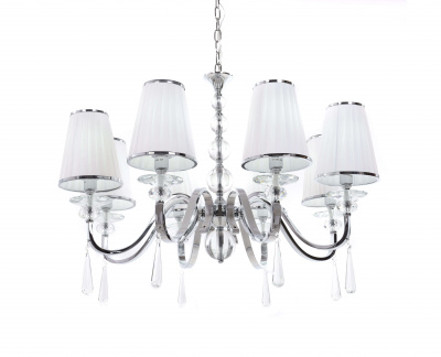 Хрустальная подвесная люстра Lumina Deco Federrica LDP 1158-8 WT