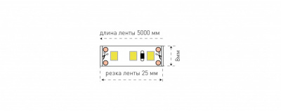 Светодиодная лента  SWG2120-12-9.6-WW-65