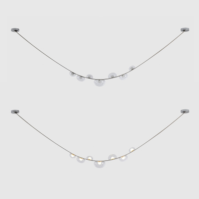 Светильник подвесной Crystal Lux BOSQUE SP7 L3000 GREY/TRANSPARENT