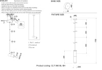 Декоративное кольцо Crystal Lux CLT 060_02 BL-SH