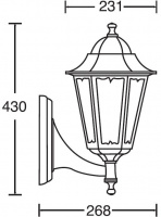 Настенный фонарь уличный PETERSBURG M 79801M/04 W