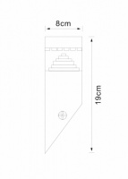 Настенный светильник уличный Shalby A2218AL-1BK