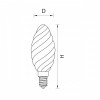 Лампочка светодиодная филаментная LED 933702