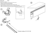 Соединитель для магнитного накладного шинопровода угловой Crystal Lux CLT 0.213 04 BL