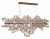 Светильник подвесной Crystal Lux DESEO SP15 L1400 GOLD