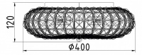 Накладной светильник Broche DIA902-04-N