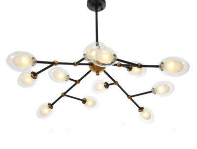 Подвесной светильник Lumina Deco Crocus LDP 7002-12 BK+MD