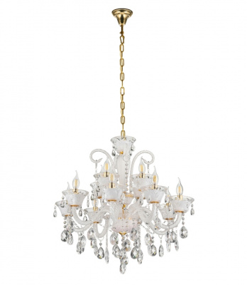 Хрустальная подвесная люстра Lumina Deco Eliza LDP 7028-8+4 WT