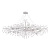 Люстра Crystal Lux REINA V2 SP16 L1500 SILVER PATINA